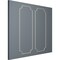 Ekena Millwork 28-in. W x 72-in. H Ashford Smooth Panel Moulding Kit Double Panel PMLKASH28X72B - alternate 7